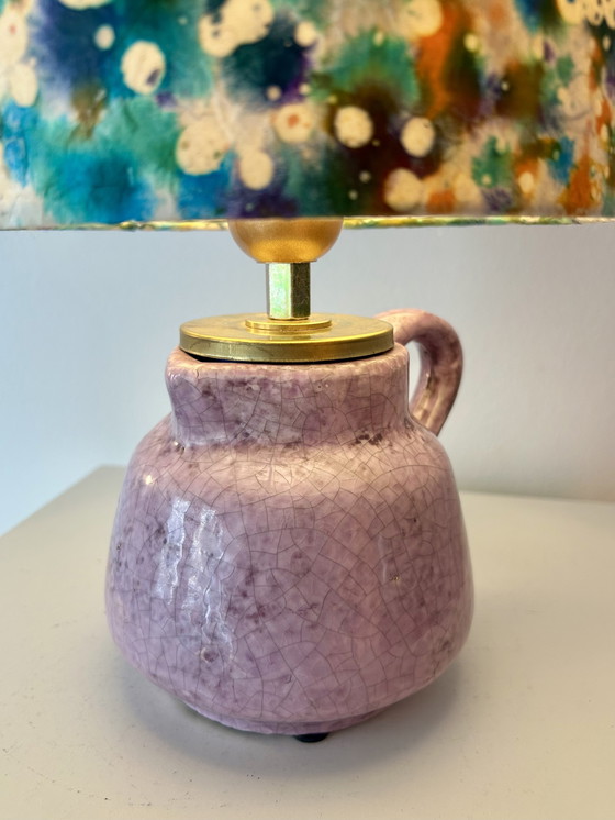 Image 1 of Lampe de balcon sans fil - une pièce unique issue du recyclage créatif au style rétro