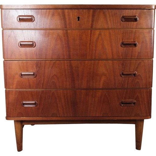 Vintage teak chest of 4 drawers, Denmark 1960