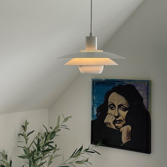 Image 1 of Jeka vintage Deens design LAMP witte schalenlamp Mid Century