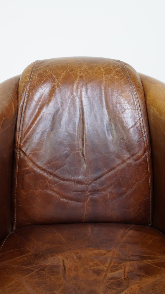 Image 1 of Beef Leather Aviator Armchair/ Armchair