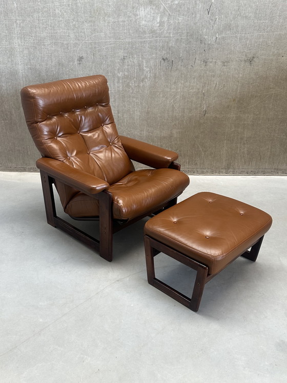 Image 1 of Set/2 Poltrone Lounge Coja Culemborg Cognac anni '70