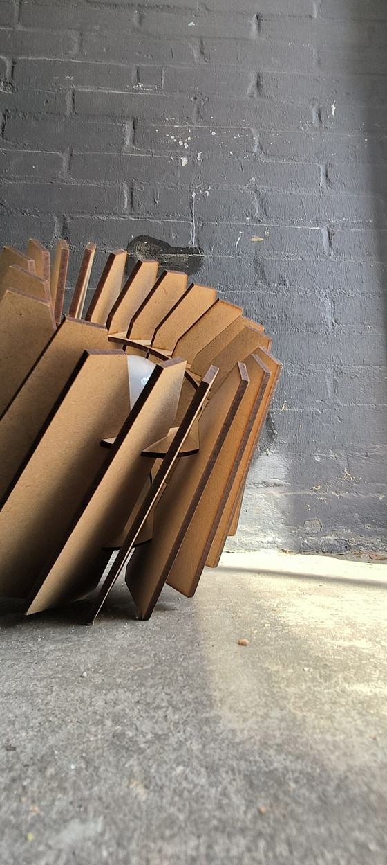 Image 1 of Van Tjalle and Jasper Mini-spot table lamp laser-cut MDF lamp modern minimalist design