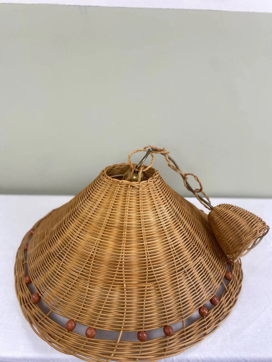 Vintage wicker pendant light – Pendant lamps, Rattan (photo 3 of 18)