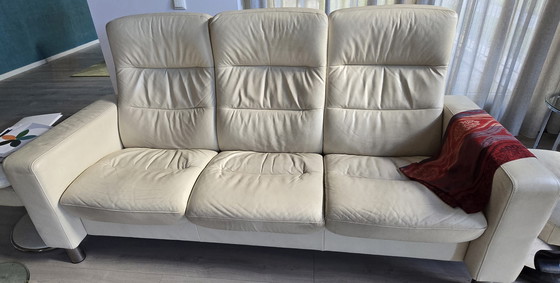 Image 1 of Canapé 3 places en cuir Stressless en très bon état