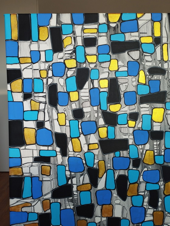 Image 1 of Natia Antadze Abstracte compositie XXL