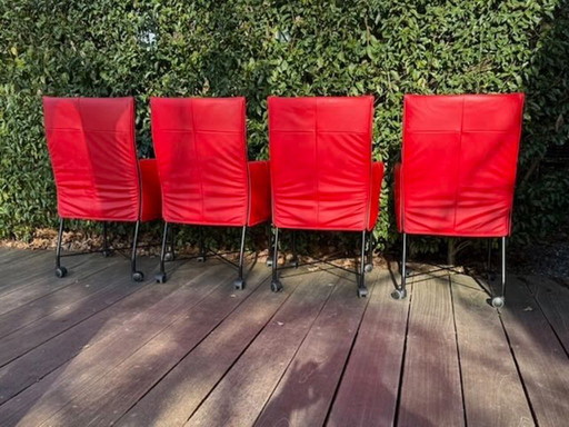 4 x Monitis Chaplin Refurbished Red