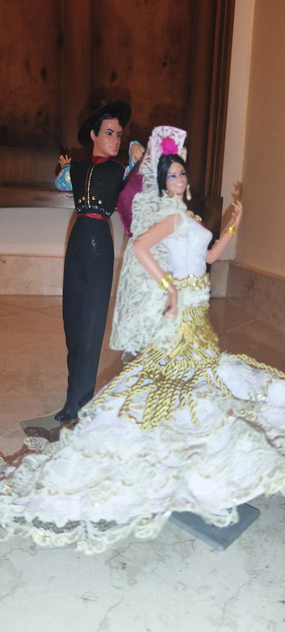 Pair of flamenco dancers H from 26 to 30 cm Marin Chiclana – Decorative Objects, Plastic, Textile (photo 12 of 12)