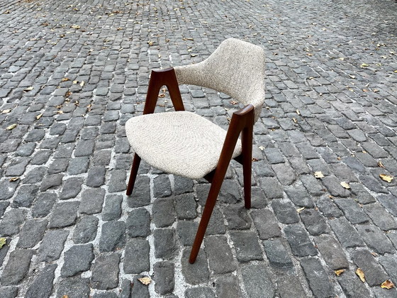 Image 1 of 6 Stühle, Modell „Compass“, von Kai Kristiansen, Dänemark, 1960er Jahre