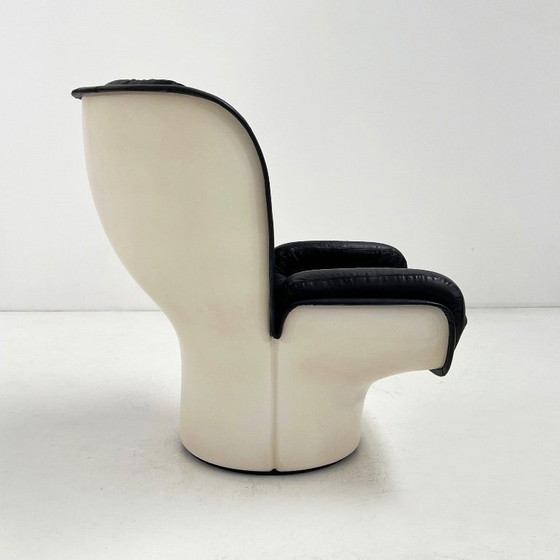 Image 1 of Black & White Elda Lounge Chair by Joe Colombo for Comfort, 1960s