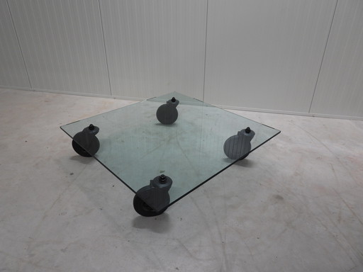 Gae Aulenti for Fontana Arte "Table with Wheels" Italy 1980