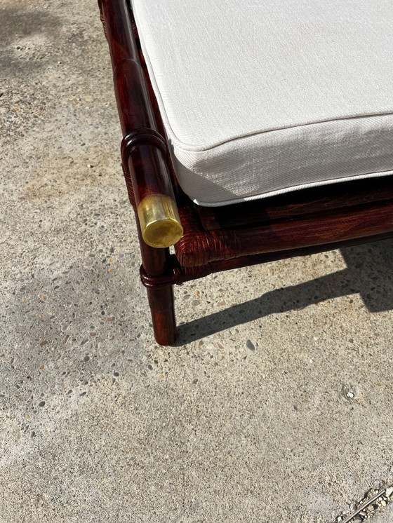 Image 1 of Paire de fauteuils et ottomans John Wisner Far Horizons – Ficks Reed, 1954