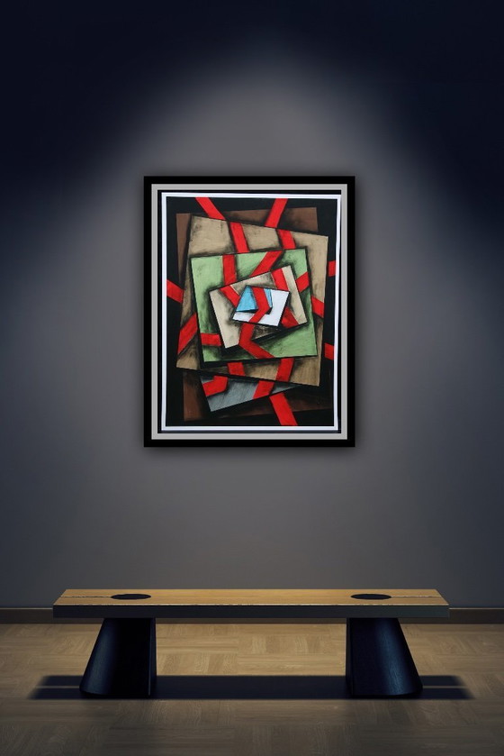 Image 1 of Eduard Diem: “Komposition (1), 2020”. Giclée sobre terciopelo Hahnemühle. Firmado y grabado a mano. Especial.