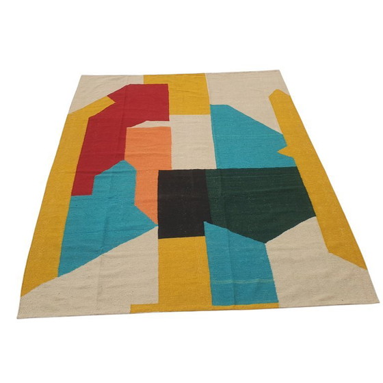 Kopie von Serge Poliakoff Tapisserie | Gouaches | Handgewebte Wolle auf Baumwolle | Flachgewebtes – Cotton (photo 4 of 12)