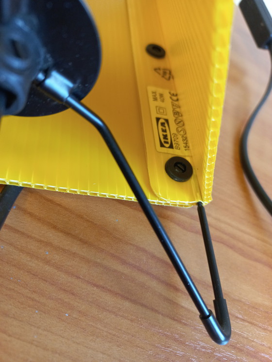 Image 1 of Vintage IKEA gele statieflamp, jaren 80/1980