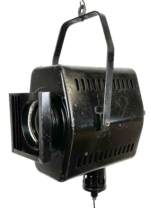 Faretto da teatro nero vintage, anni '50