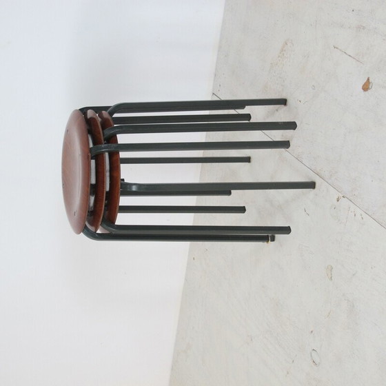 Image 1 of Set of 3 vintage Industrial Stools from Marko, 1950s