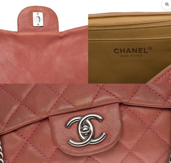 Image 1 of Borsa CHANEL Timeless/Classique in cuoio rosa - 100658