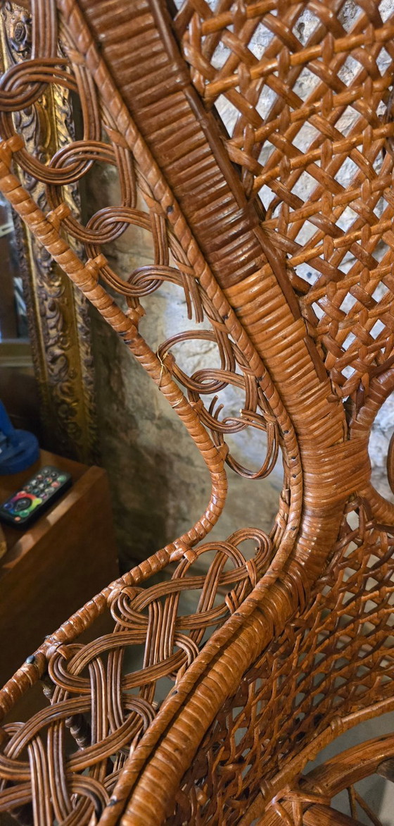 Image 1 of Emmanuelle fauteuil van gevlochten rotan, 1970