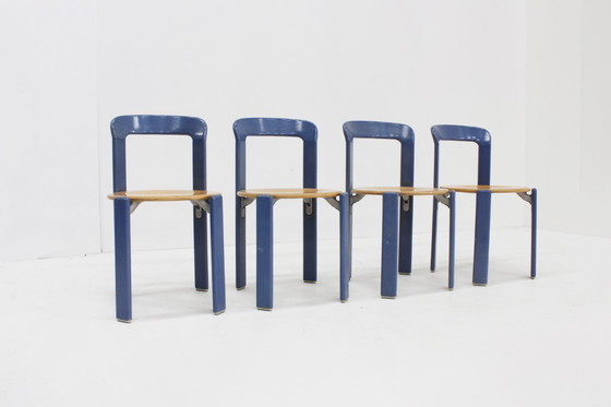 Image 1 of Vintage Bruno Rey dining chairs model 3300 set of 4