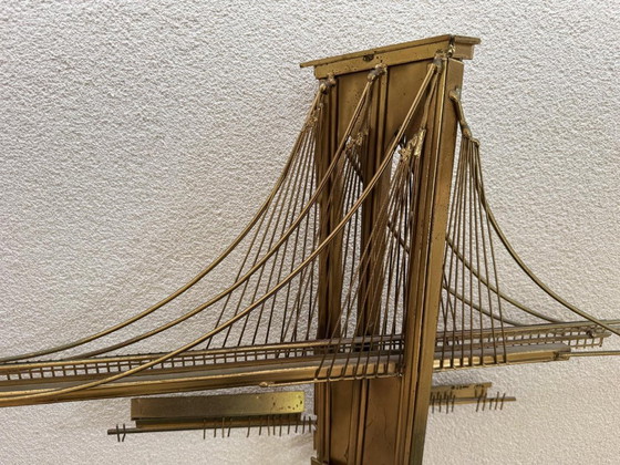 Scultura da parete Curtis Jere Brooklyn Bridge – Decorazioni murali, Metallo, Ottone (photo 27 of 27)