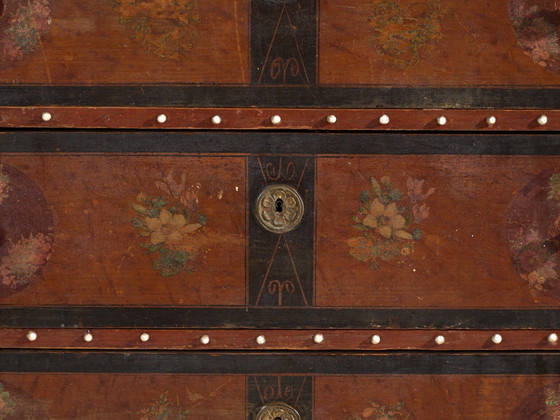 Cassettiera popolare antica dipinta – Austria, circa 1900 – Cassettiere, Porcelain, Wood (photo 14 of 40)