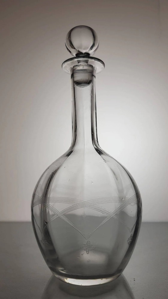 Caraffa in vetro con decorazione incisa – Bicchieri e caraffe, Crystal, Glass (photo 7 of 7)
