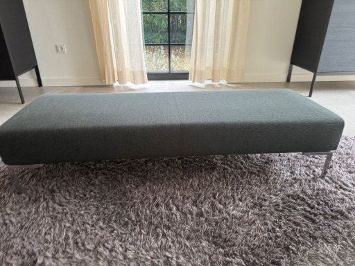 B&B Italia Charles Poef / Bench – Sarabi Antraciet – 151 × 51 Cm – hockers en poefs, Other