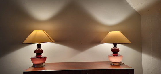 Image 1 of Holmegaard Danish glass lamps mid-century