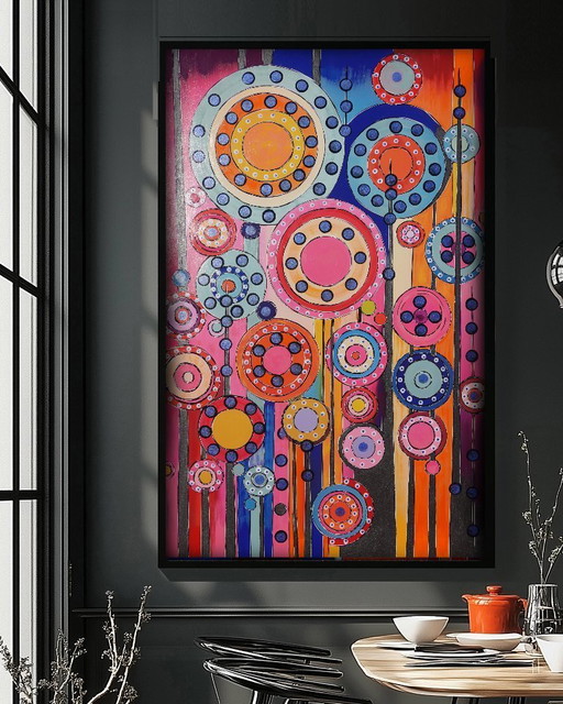 Cubisme A1398 - peinture abstraite XXL