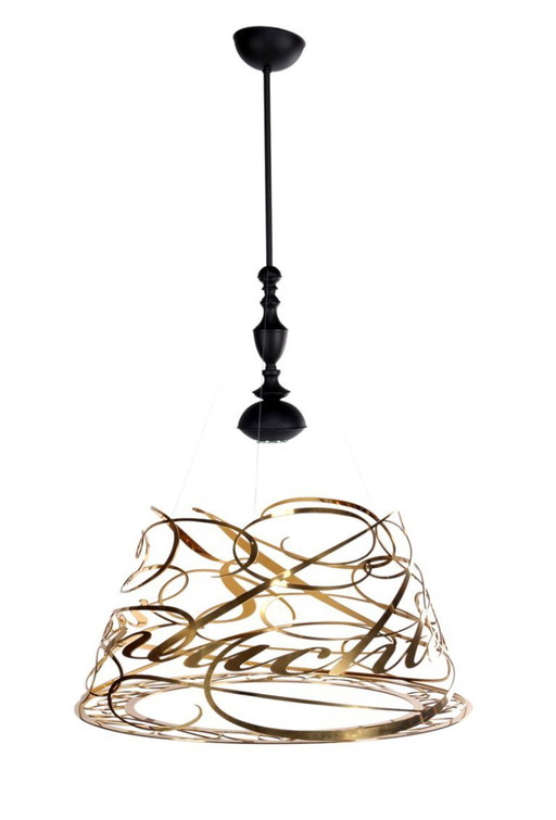 Jacco Maris Idée Fixe chandelier design gilded brass