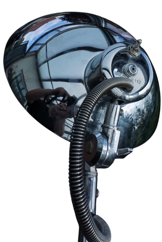 Image 1 of Mid-Century Modern Chrome Adjustable Desk Lamp by Yasuaki Sasamoto for Dulton Co., Japan, 1970sMid-Century Modern Chrome Adjusta