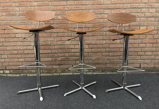 Set Of 3 Vintage Bar Stools