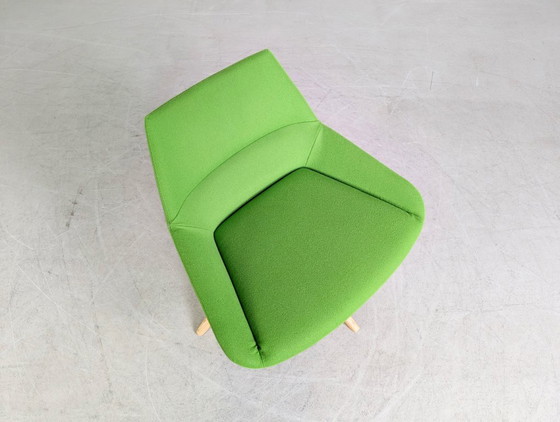 Image 1 of Set of 3 Inclass armchairs Pillet Dunas XL green office lounge chair