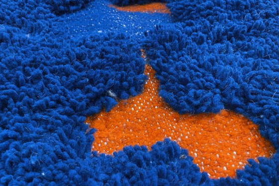 Image 1 of Marokkanischer Teppich aus Naturleinen, 200 x 200 cm