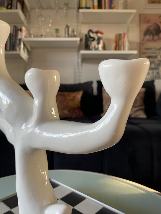 Image 1 of Candelabro de cerámica contemporáneo hecho a mano