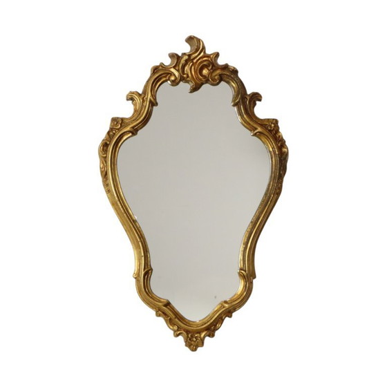 Image 1 of Franse Kuifspiegel Bladgoud Verguld 71cm