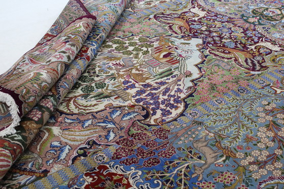 Image 1 of Tapis persan original noué à la main Kashmar Fein Paradise Design 384 X 302 cm Top Condition