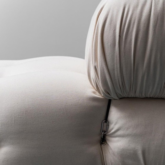 Image 1 of CAMALEONDA POLTRONA IN COTONE BIANCO M. BELLINI B&B ANNI '70 VINTAGE MODERNARIATO