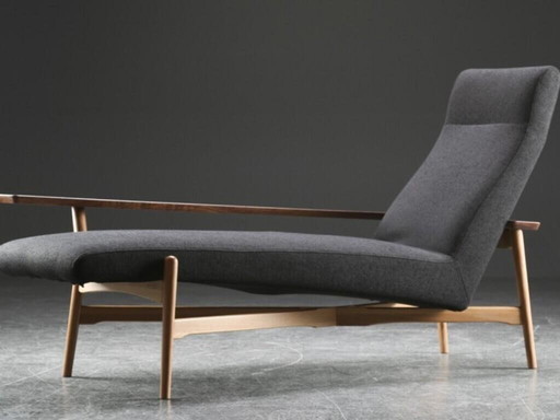 Tateishi Shoiji Chaise Lounge, Fauteuil en Kruk