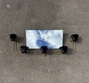 Porte manteau mural miroir années 60