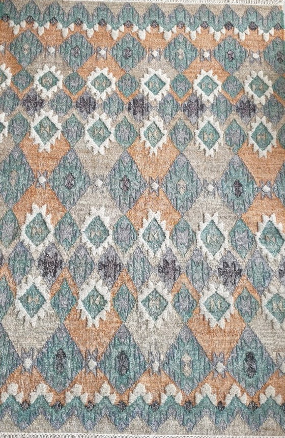 Image 1 of Nieuw Jute en Wol Hand Geweven en Hand Geknoopt Tapijt