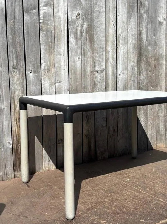 Grey wash Thonet Flex by Gerd Lange dining table, 130×80 cm | Mid-century design with character 1 of 11 (photo 14 of 14)