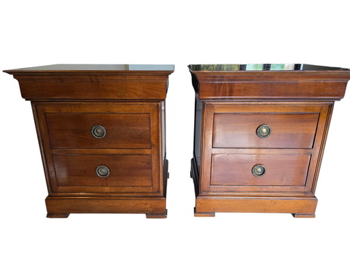 Comodino Roche Bobois – legno massello, lussuoso design francese