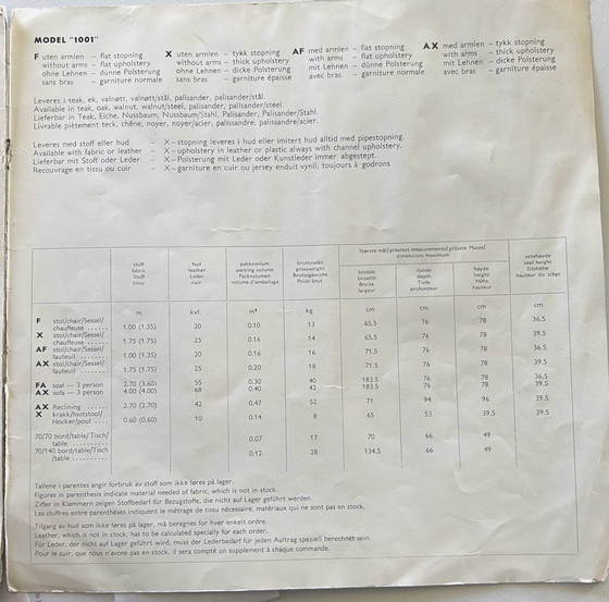 Image 1 of 4 x Sven I.Dysthe 1001AX Sofa And Coffee Table