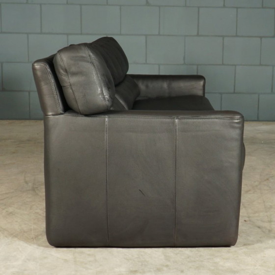 Design Driezitsbank – Zwart Leder – Brühl – 3-5 zitsbanken, Leather (photo 4 of 12)