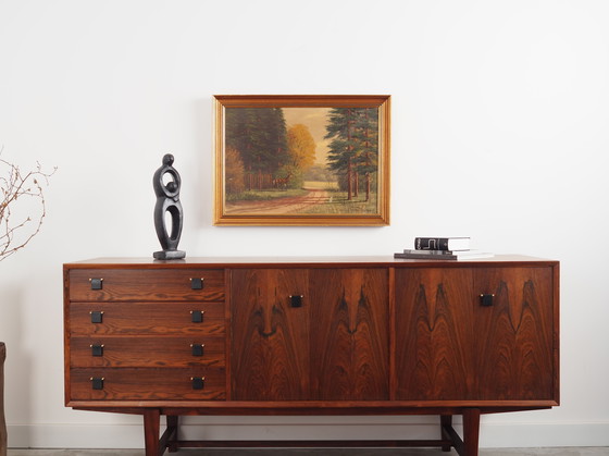 Image 1 of Tableau "Le cerf au bord de la route", design scandinave, années 1970