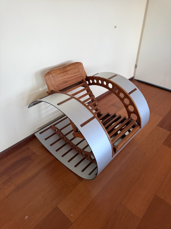 Design Rocking chair – Wood, Aluminium (photo 6 of 8)