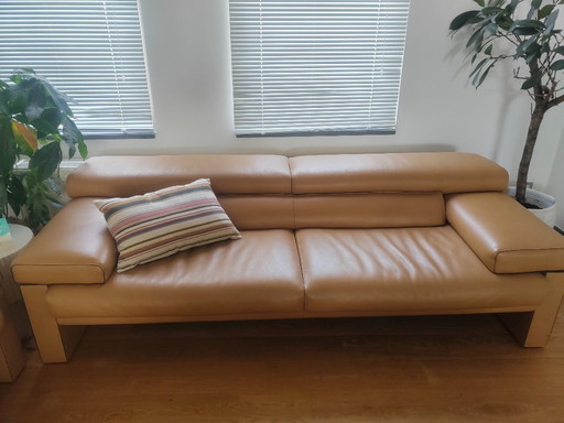 3 x 3-seat Jori Shiva sofa - Cognac