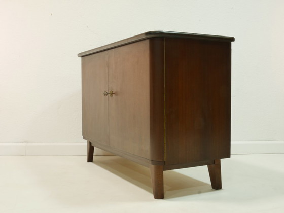 Image 1 of Vintage dressoir, jaren 60 – Makoré en mahoniefineer, midden 20e eeuw, Duitsland