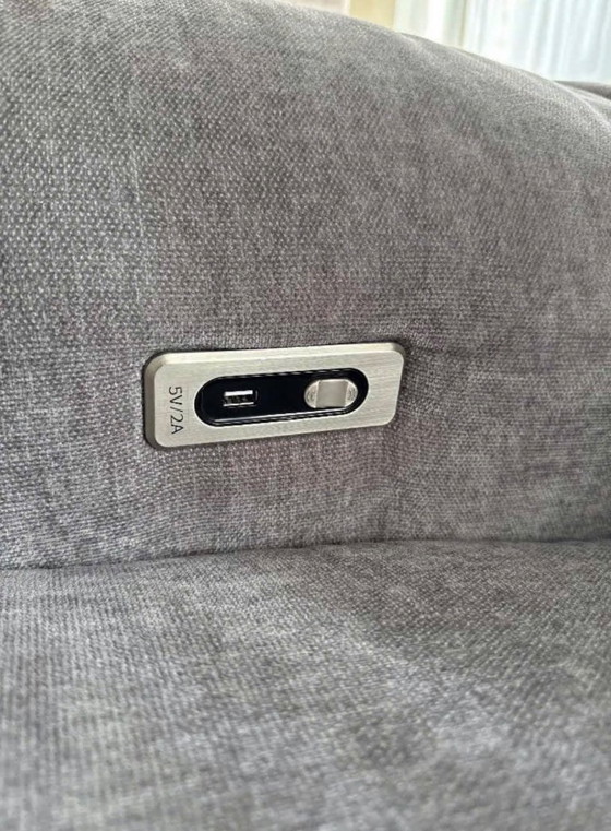 Image 1 of Canapé d'angle gris moderne